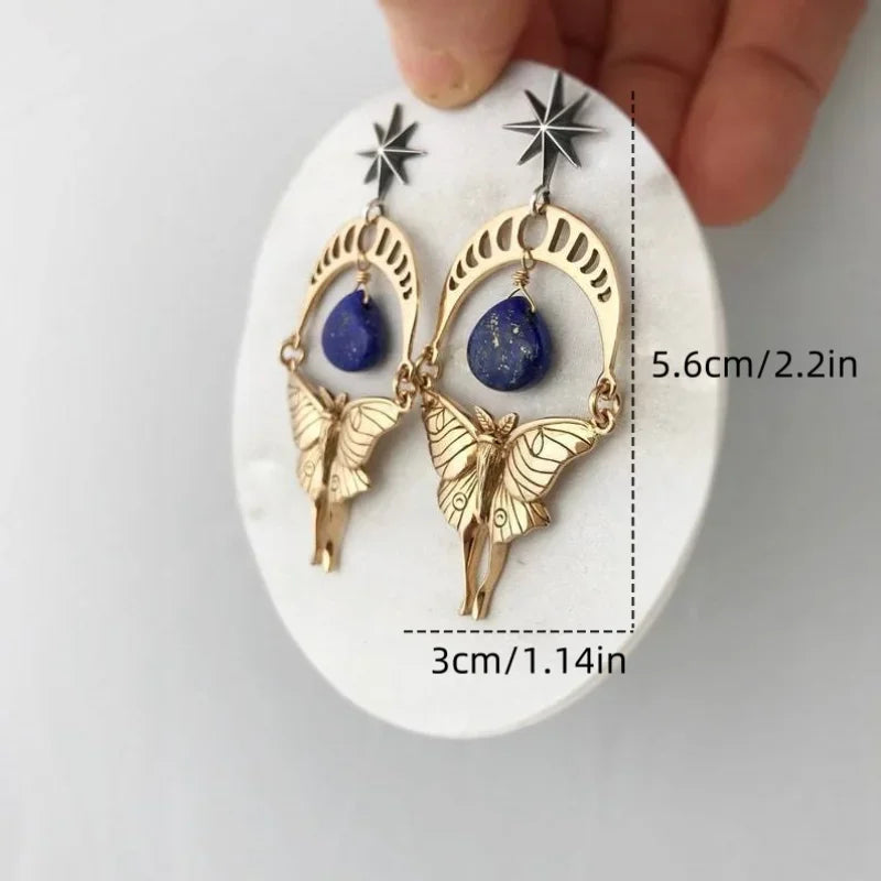 Lapis Butterfly Earrings
