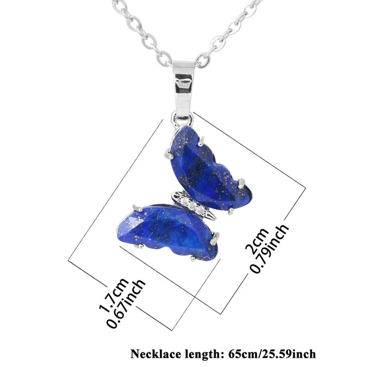 Lapis Lazuli Butterfly Necklace