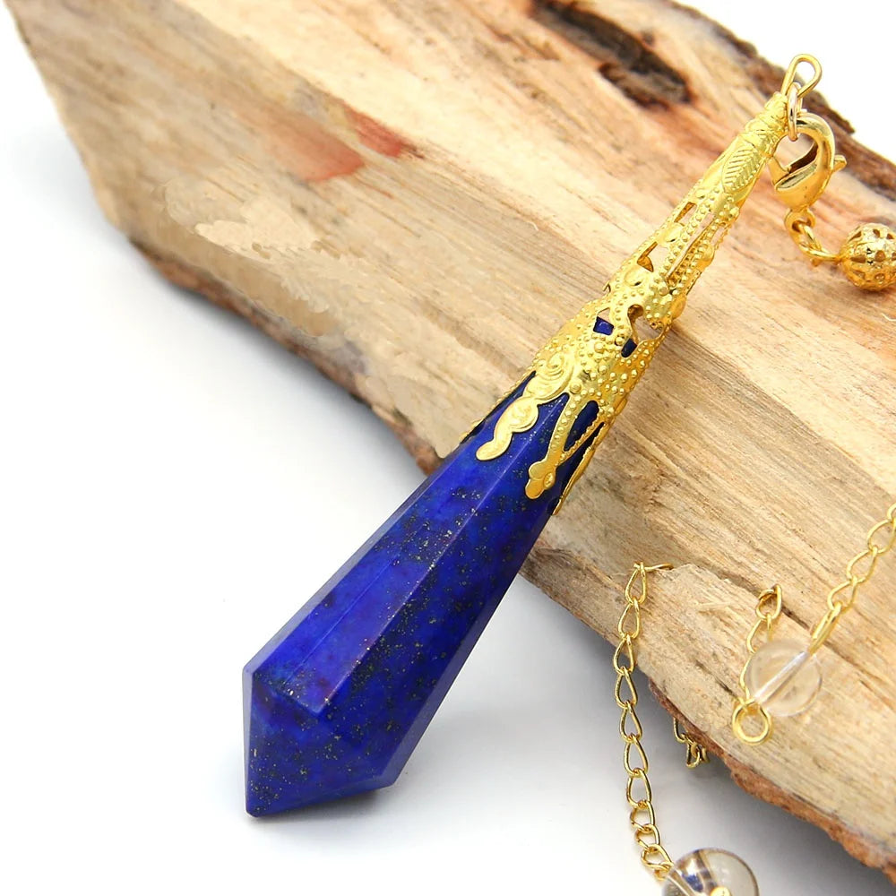 Lapis Lazuli Gold Pendulum