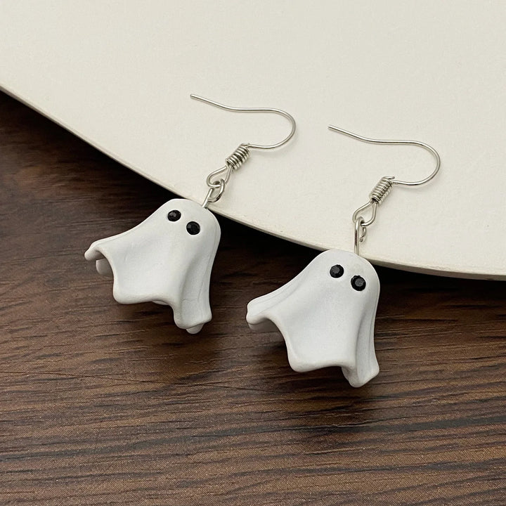 Little Ghost Earrings For Halloween