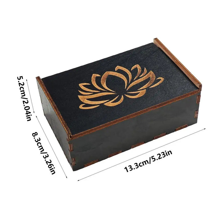 Lotus Flower Wood Box