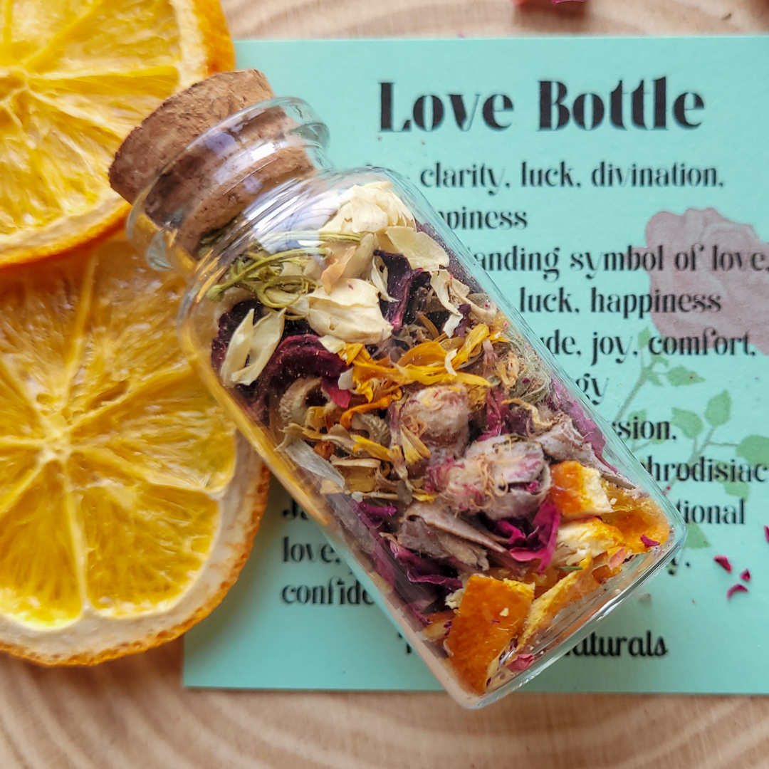 Love Spell Bottle For Witchcraft