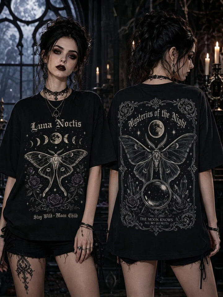 Luna Noctis Stay Wild Moon Child T-Shirt - Black