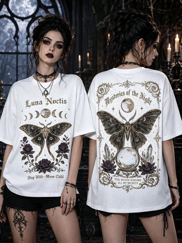 Luna Noctis Stay Wild Moon Child T-Shirt - White