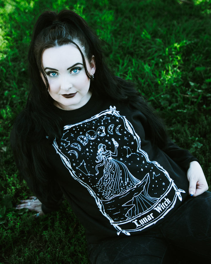 Lunar Witch Tarot Card Sweatshirt