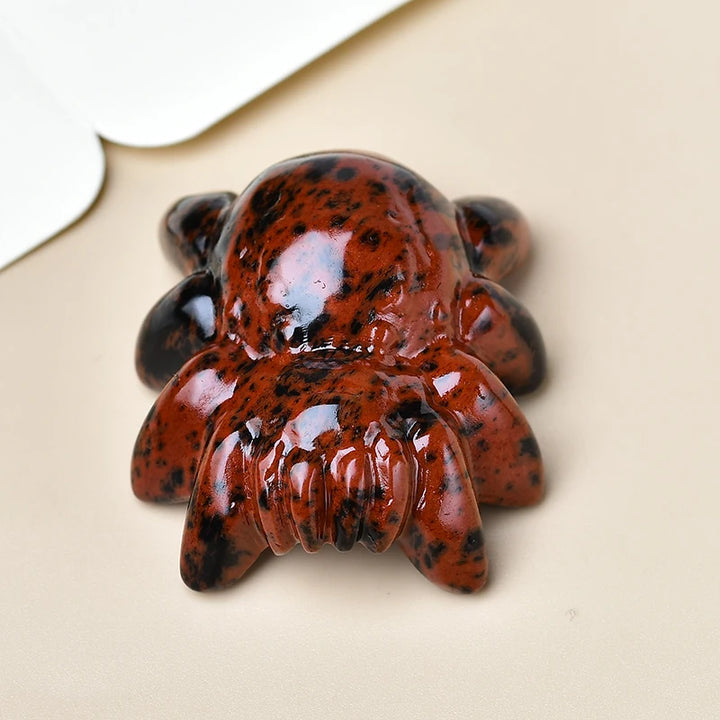 Mahogany Obsidian Crystal Spider
