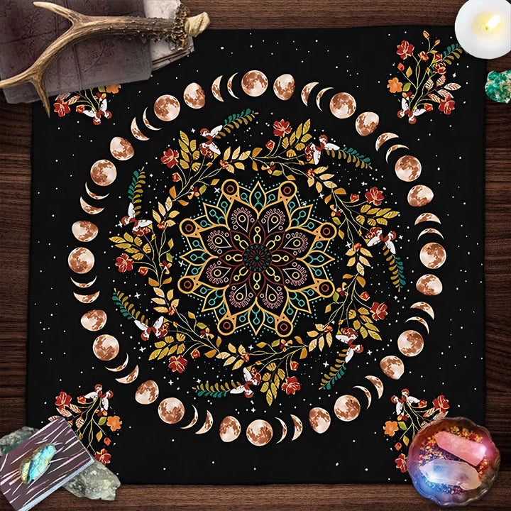 Mandala Moon Altar Cloth