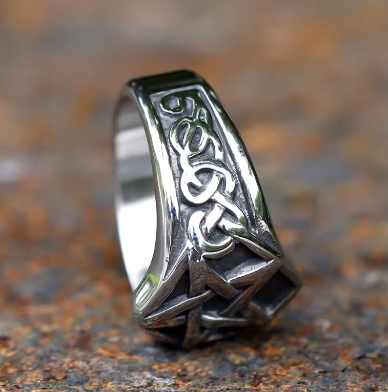 Mens Celtic Pentacle Ring