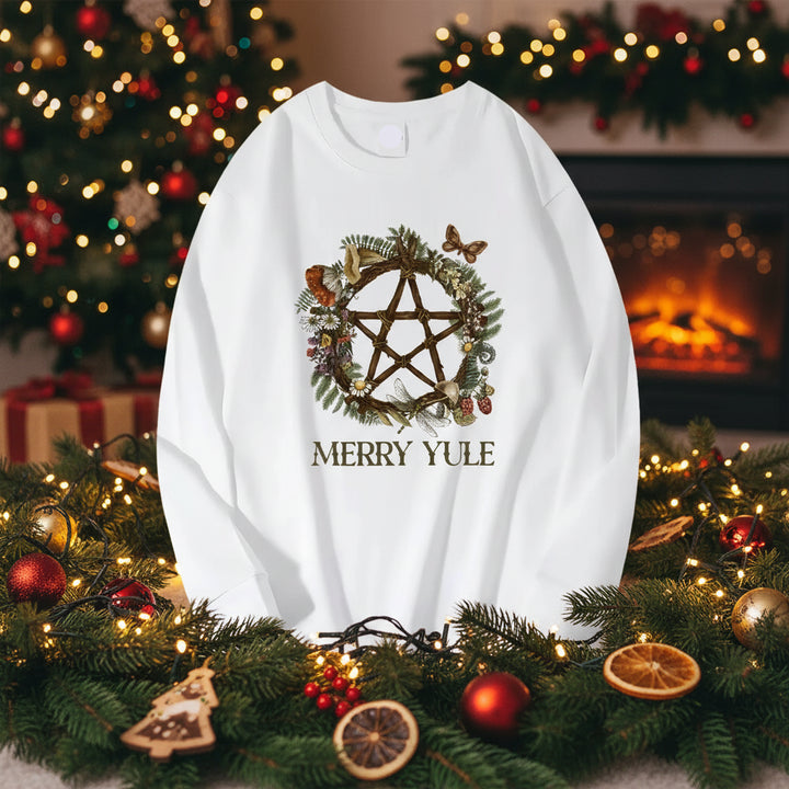 Merry Yule Long Sleeve Shirt - White
