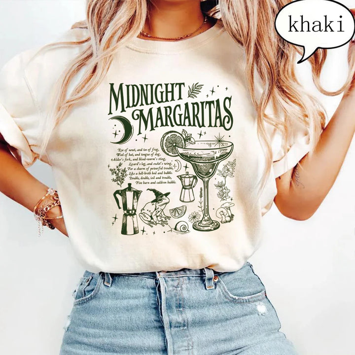Midnight Margaritas T-Shirt - Khaki