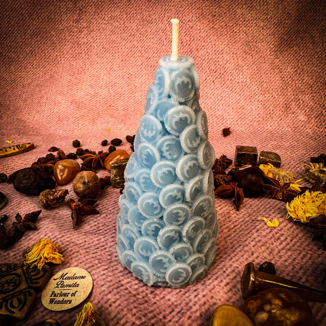 Money Coin Spell Blue Candle