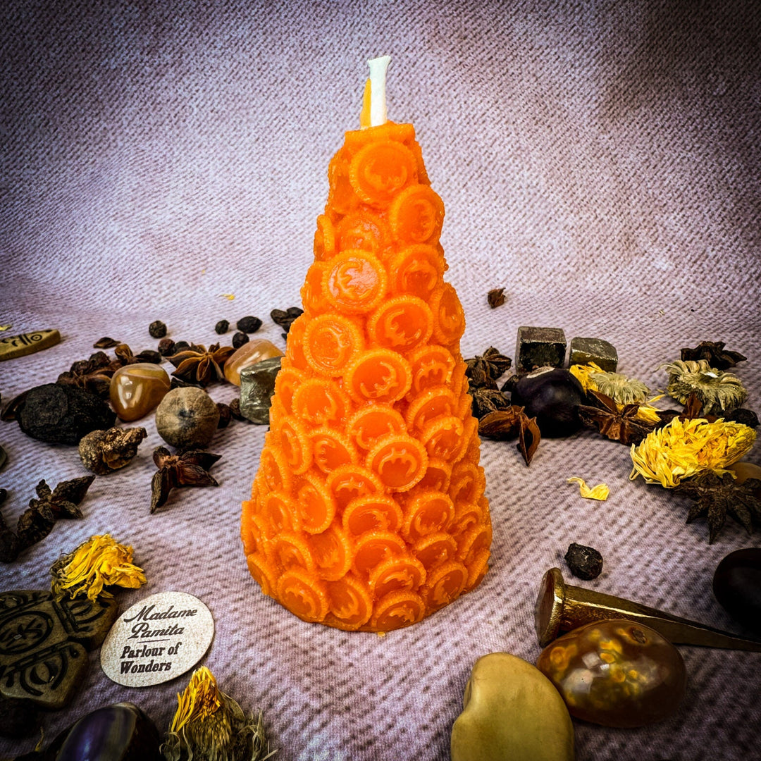 Money Coin Spell Orange Candle