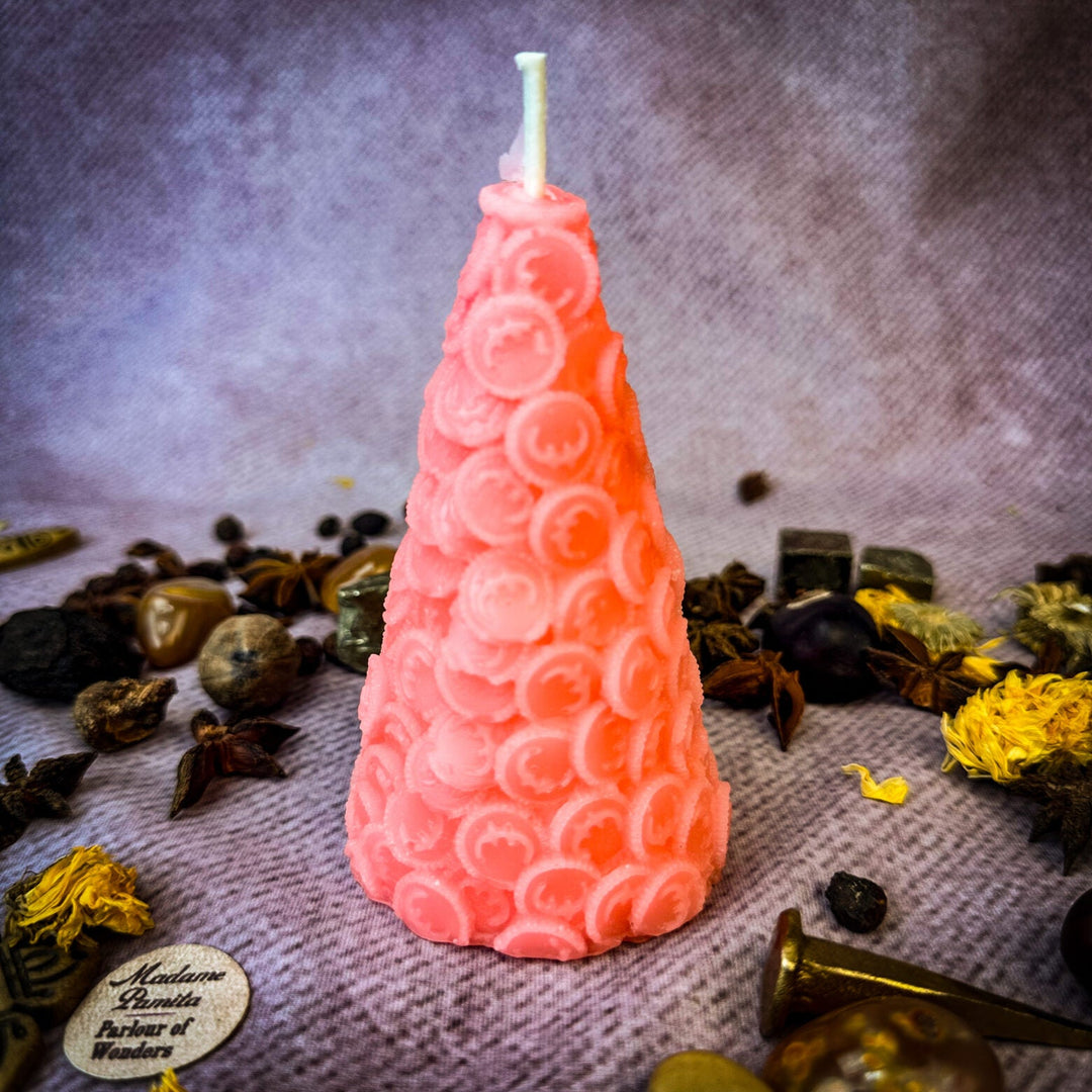 Money Coin Spell Pink Candle