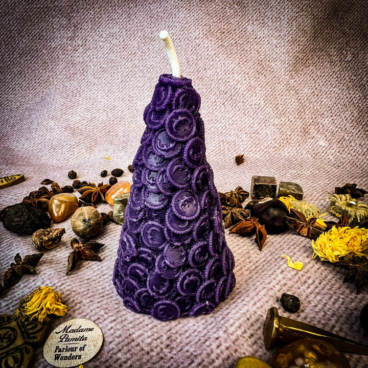 Money Coin Spell Purple Candle