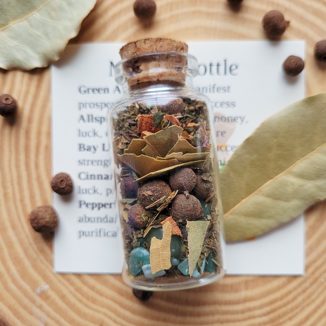 Money Witch Spell Bottle