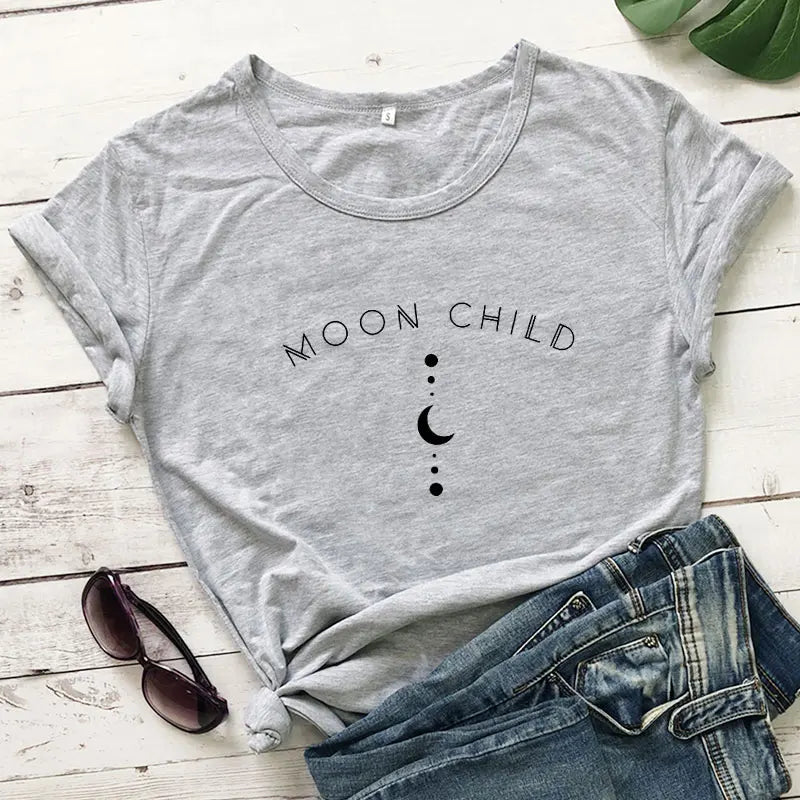 Moon Child Gray T-Shirt