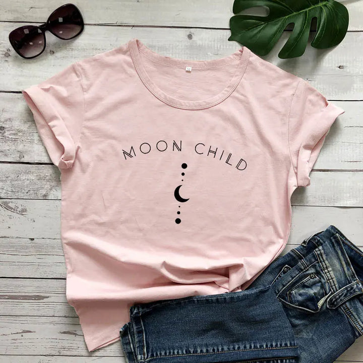 Moon Child Light Pink T-Shirt