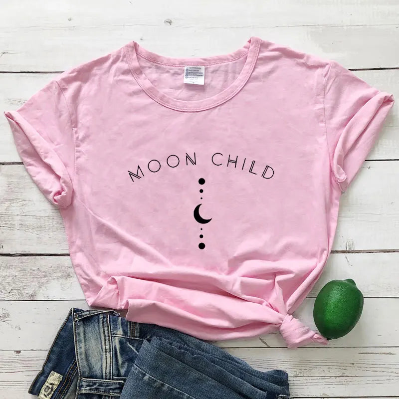 Moon Child Pink T-Shirt