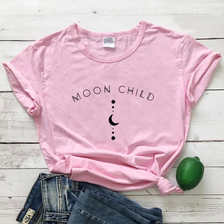 Moon Child Pink T-Shirt
