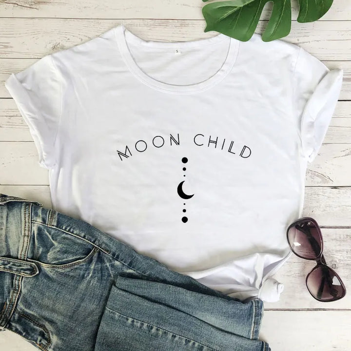 Moon Child White T-Shirts