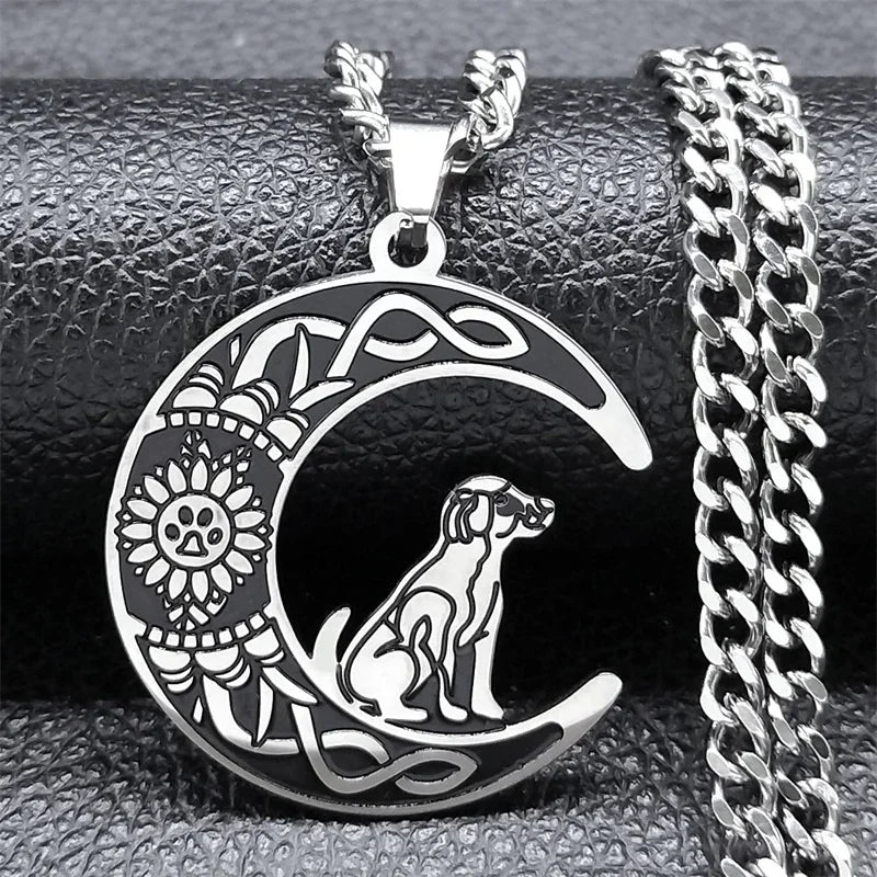 Moon Dog Necklace