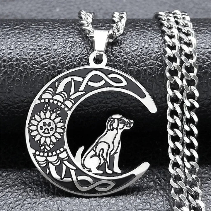 Moon Dog Necklace