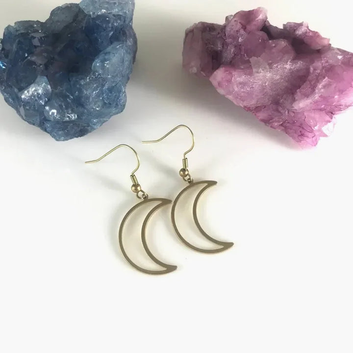 Moon Gold Earrings