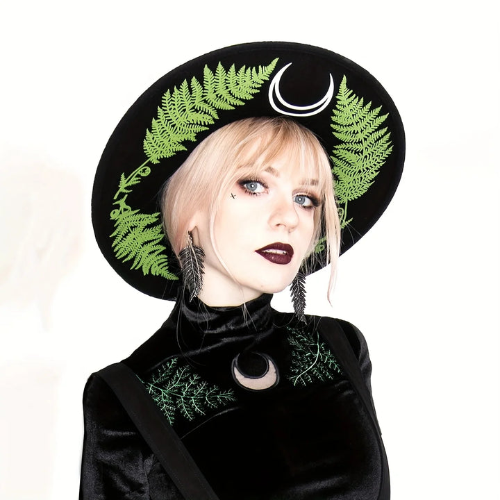 Moon Herbs Fedora Wide Brim Hat