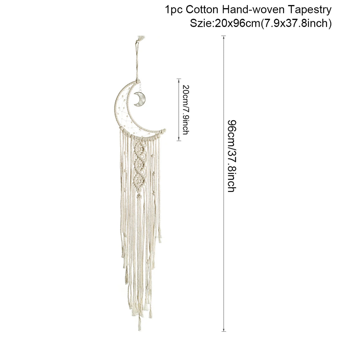 Moon Macrame Wall Hanging Decor