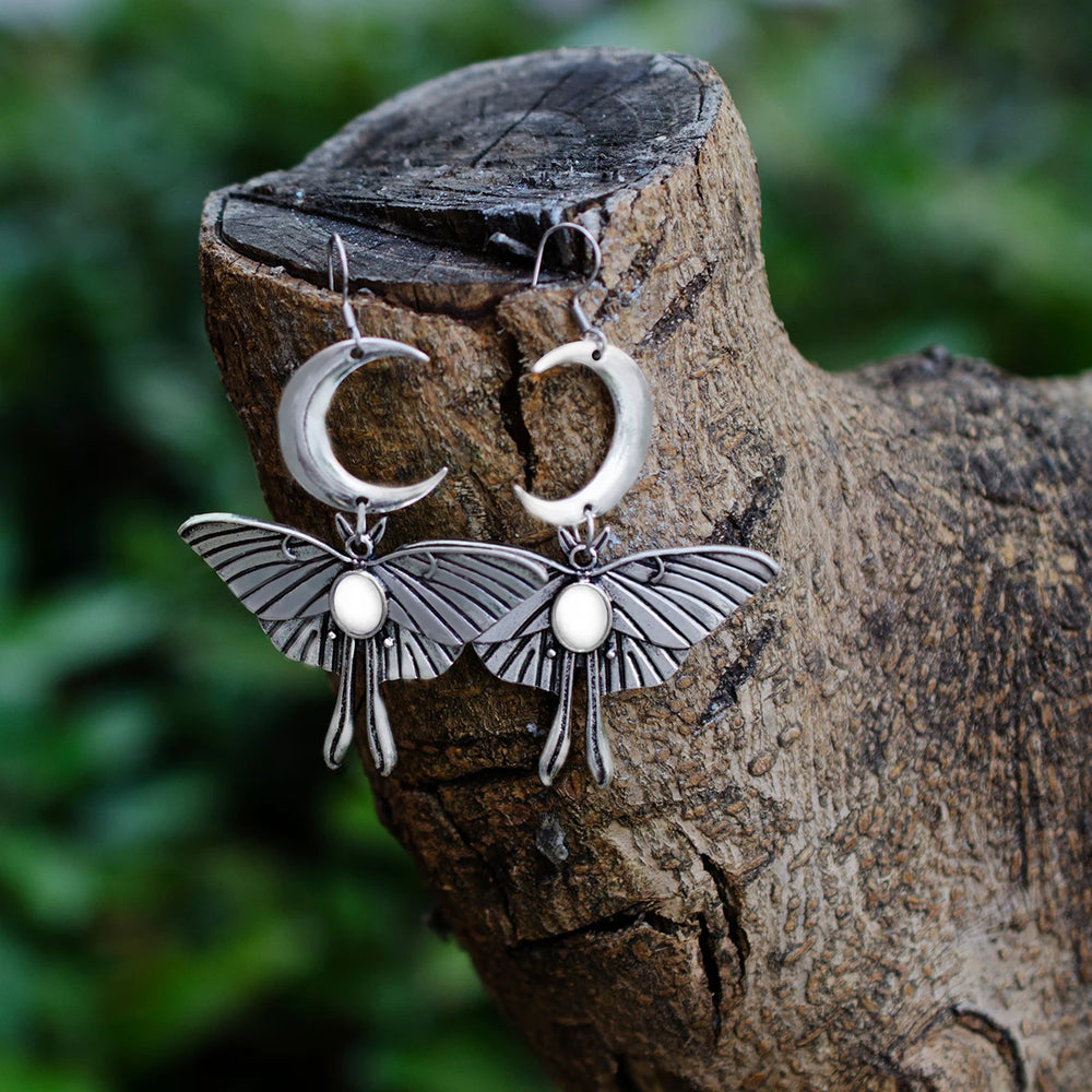 Moon Moth Earrings