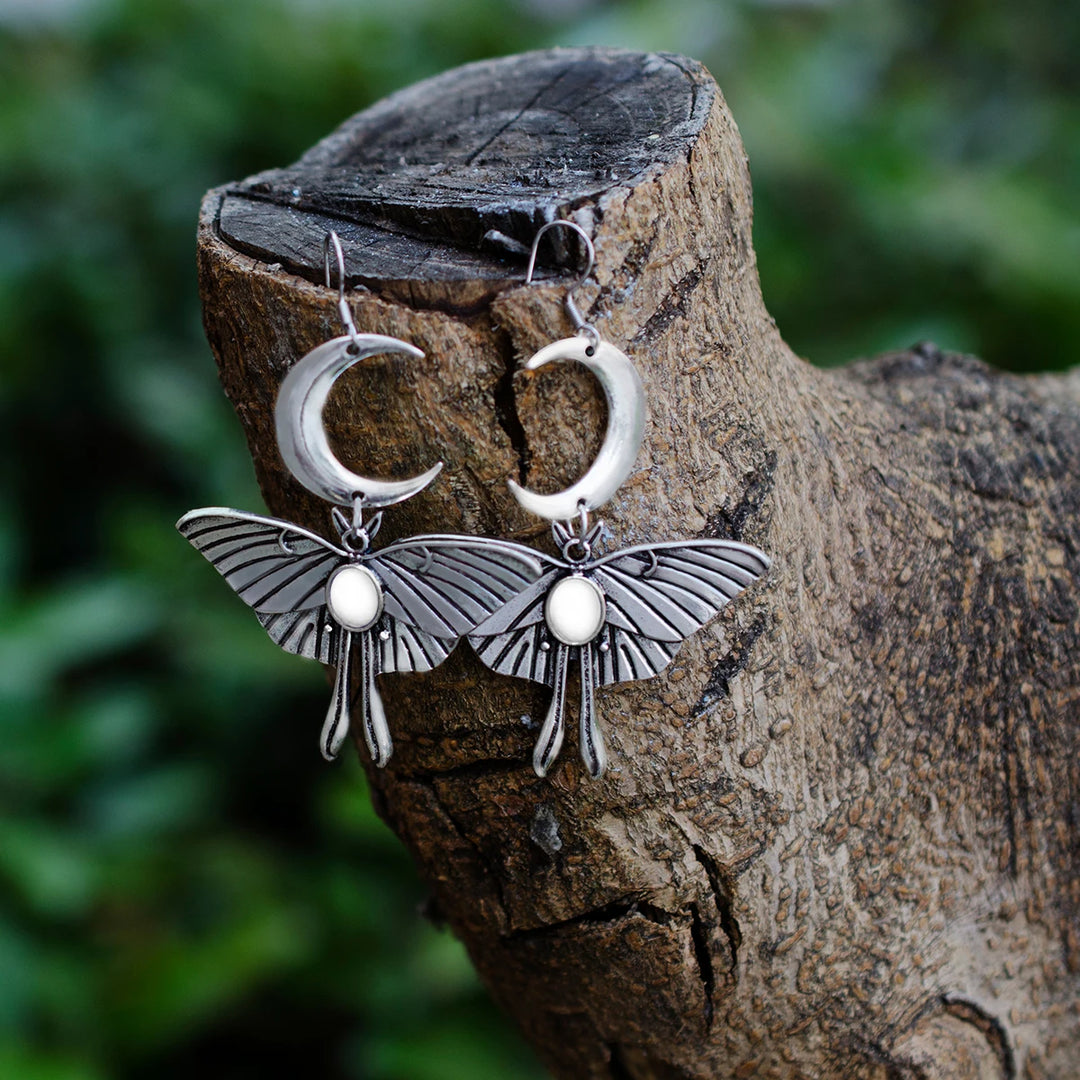 Moon Moth Earrings