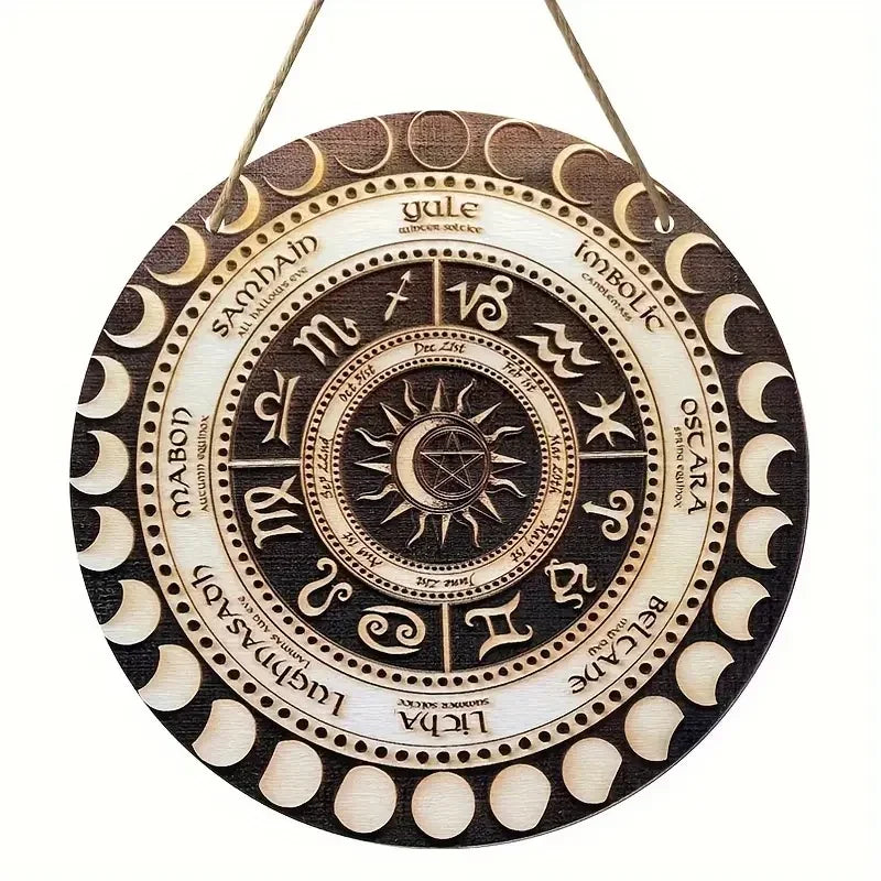 Moon Phase Astrology Wheel of The Year Pagan Calendar