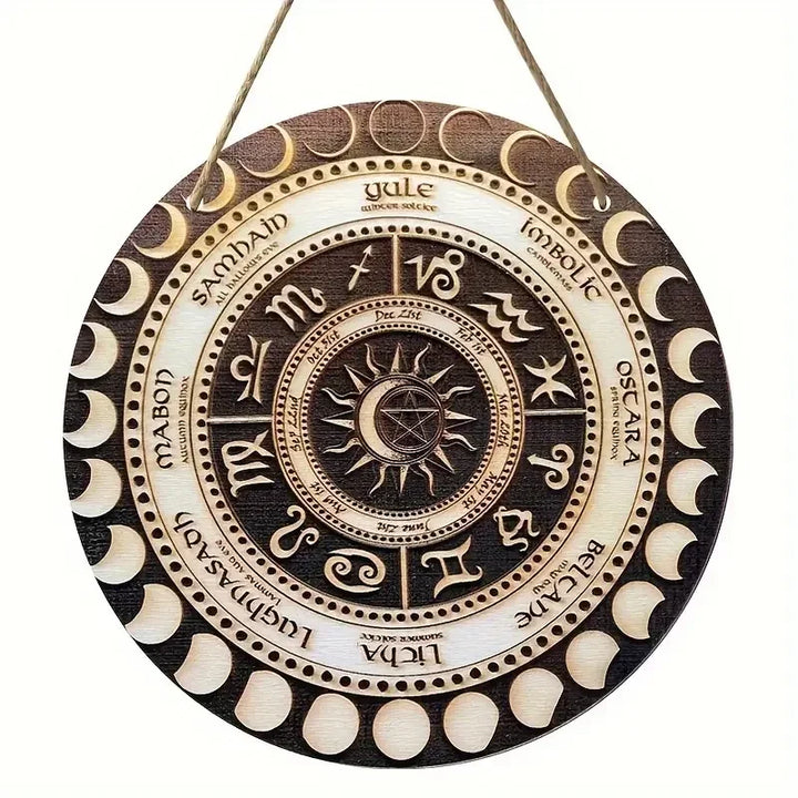 Moon Phase Astrology Wheel of The Year Pagan Calendar