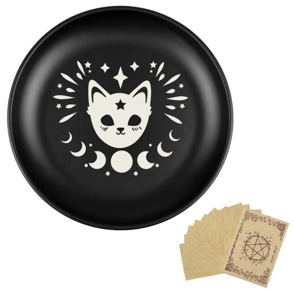 Moon Phase Cat Candle Holder