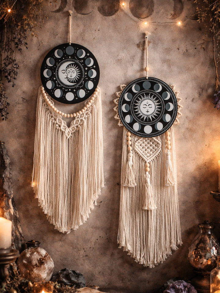 Moon Phase Macrame Decor