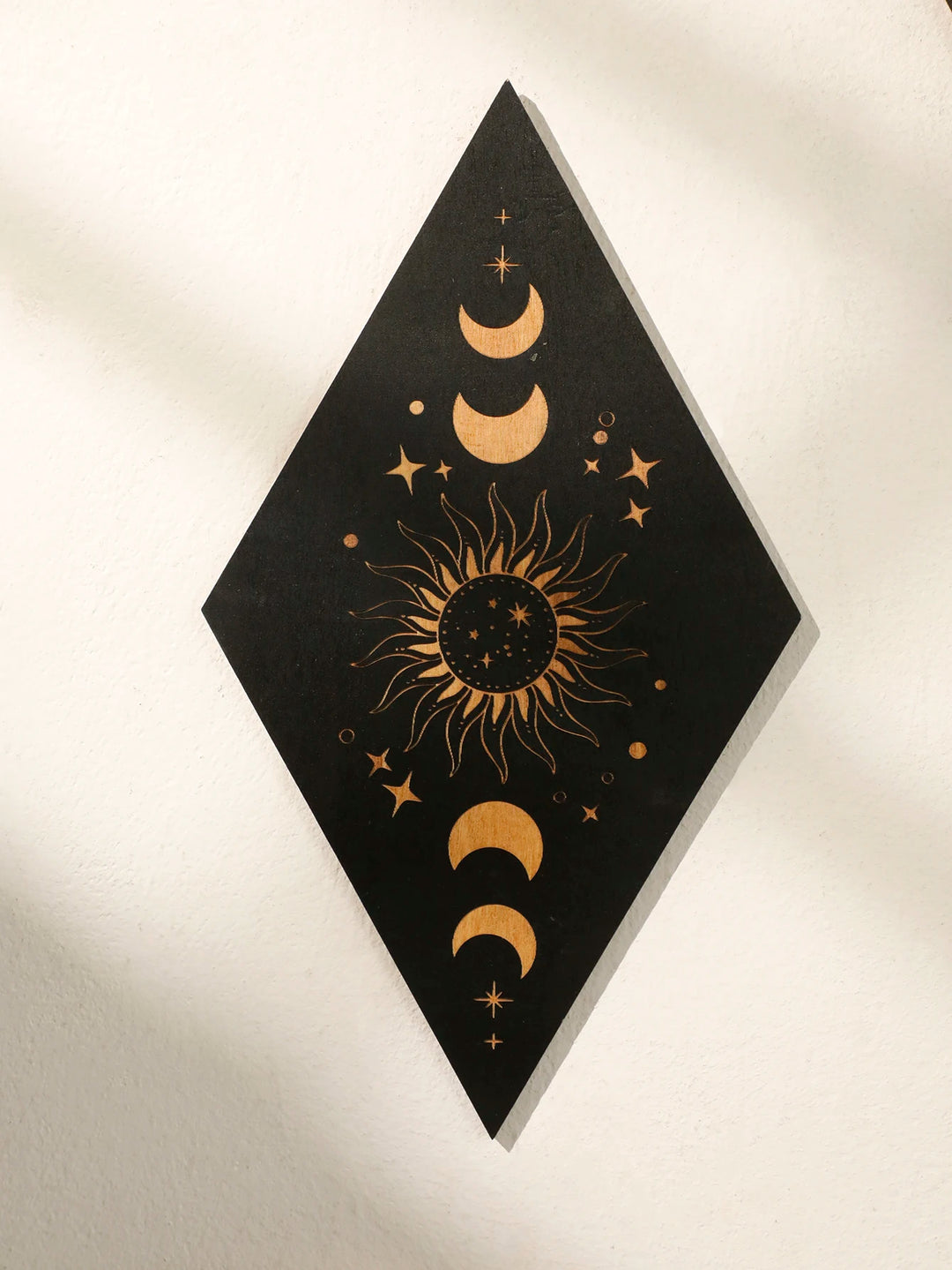 Moon Phase Sun Wall Plaque