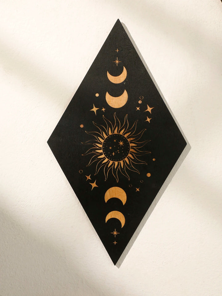 Moon Phase Sun Wall Plaque