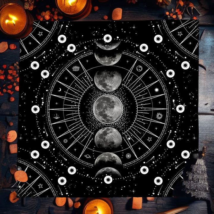 Moon Phase Tarot Cloth