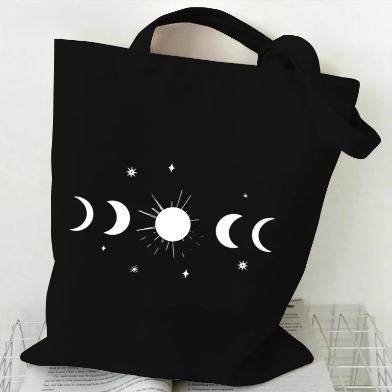 Moon Phase Witchy Tote Bag