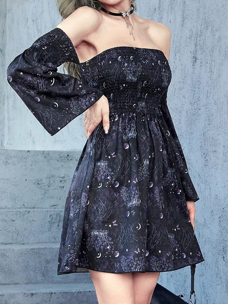 Moon Print Dress