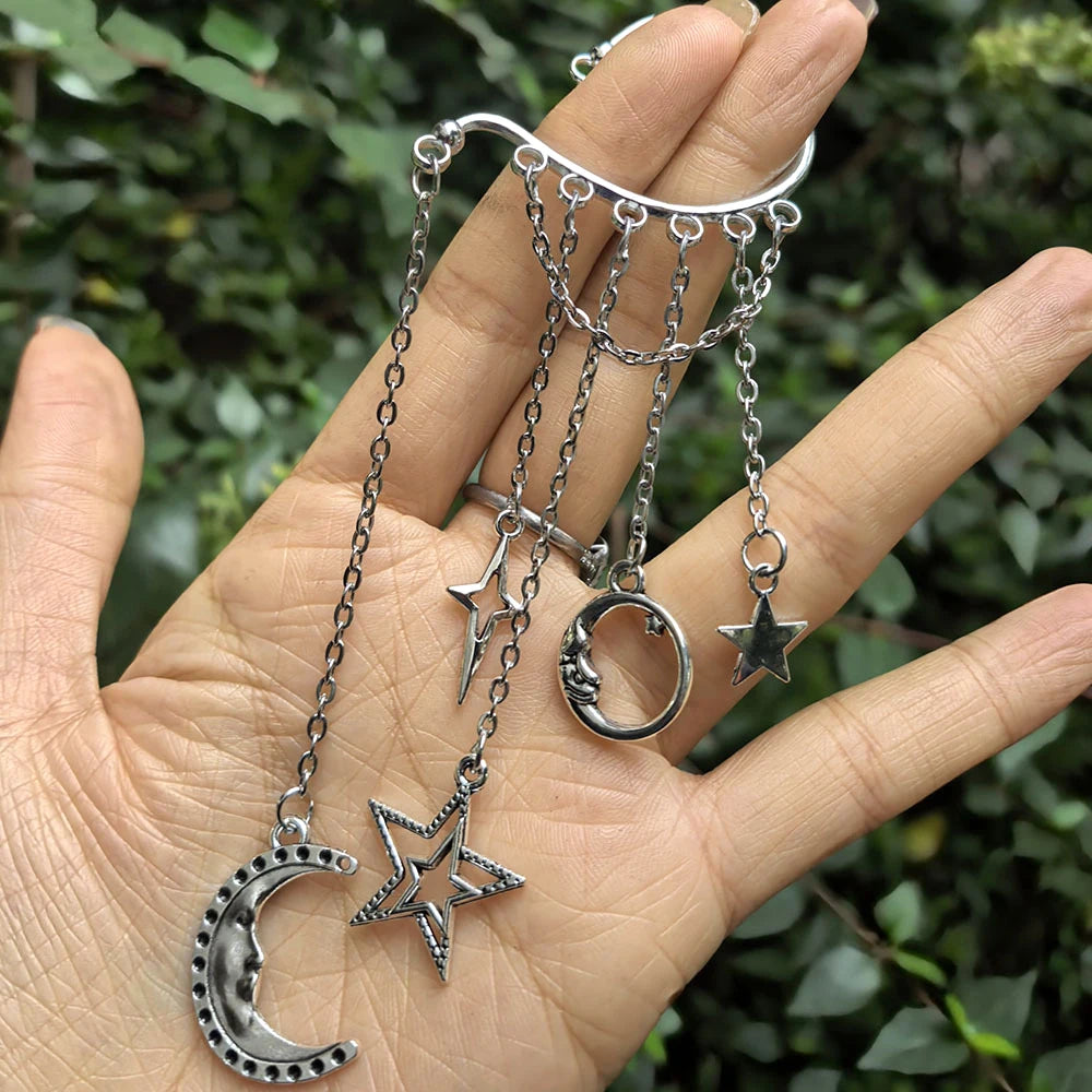 Moon Star Ear Cuffs