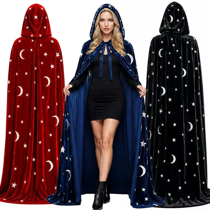 Moon & Star Velvet Cloaks - Halloween