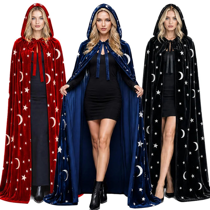Moon & Star Velvet Witch Cloaks