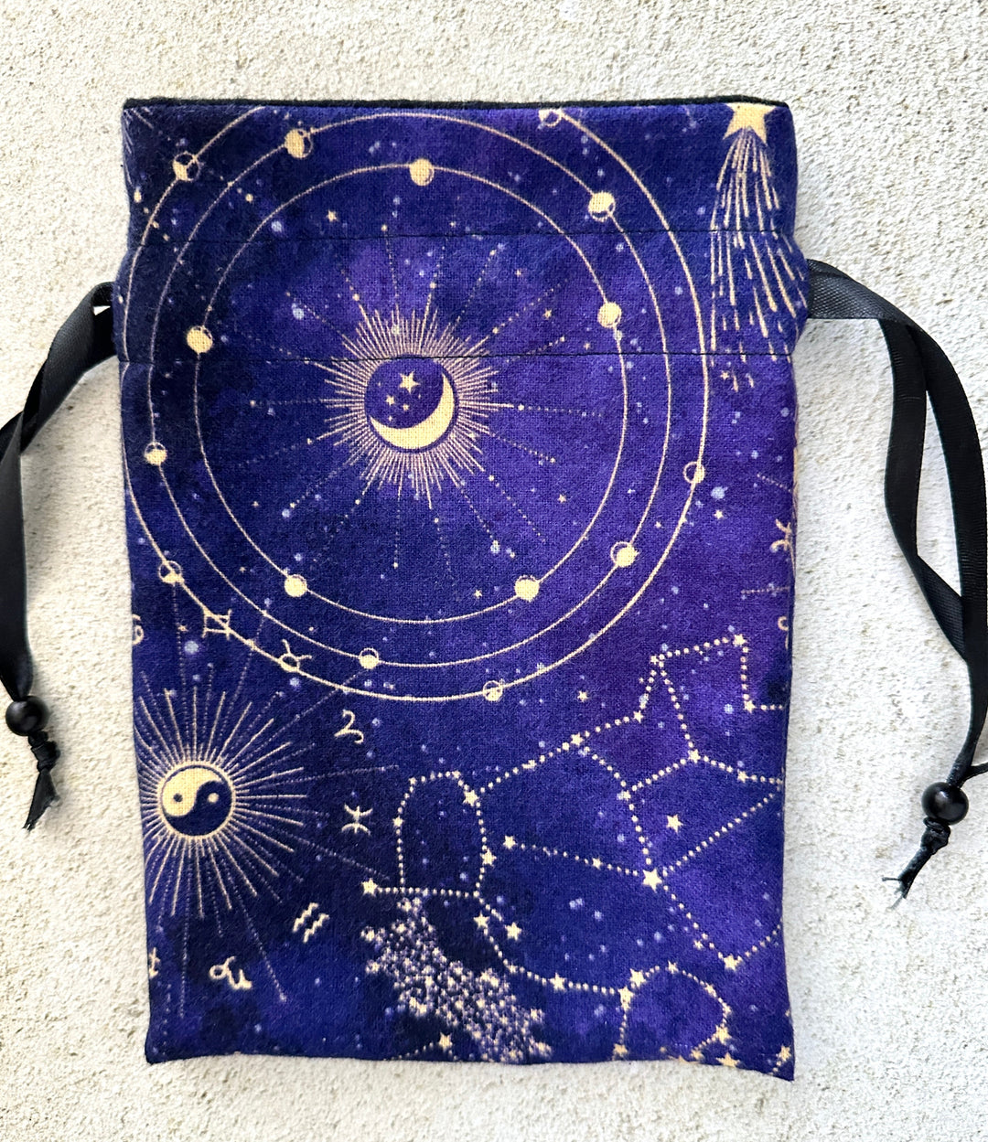Moon Star Yin Yang Tarot Card Bags