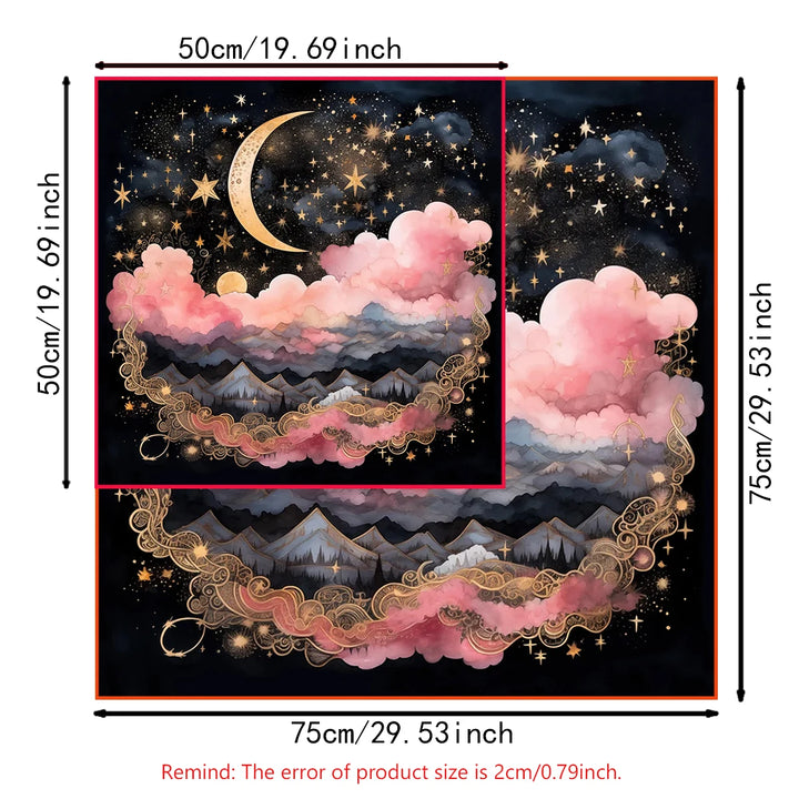 Moon Starry Sky Tablecloth Sizes
