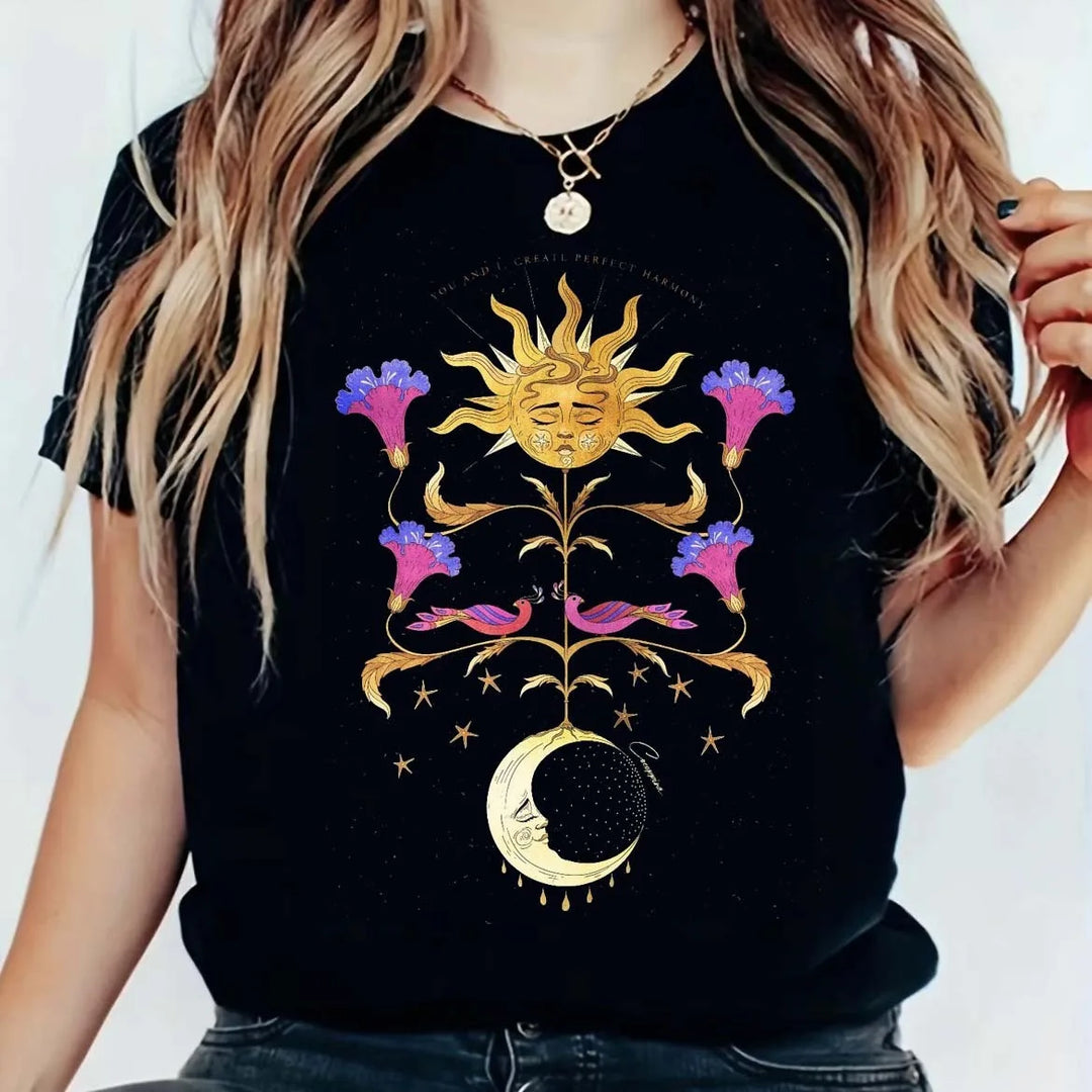 Moon Sun Flower T-Shirt