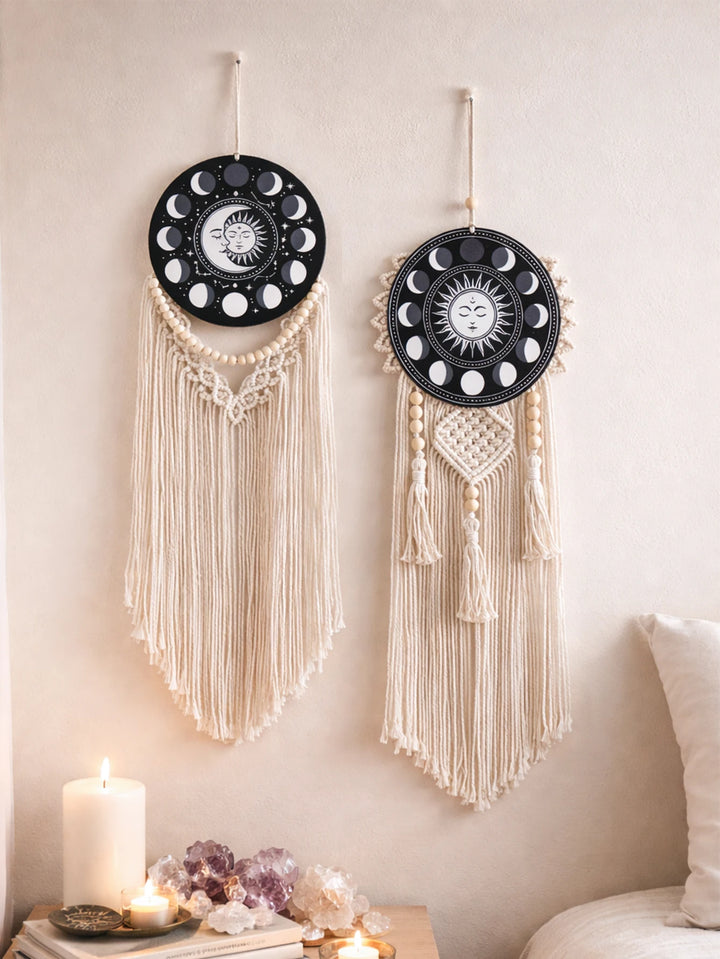 Moon Sun Macrame Home Decor