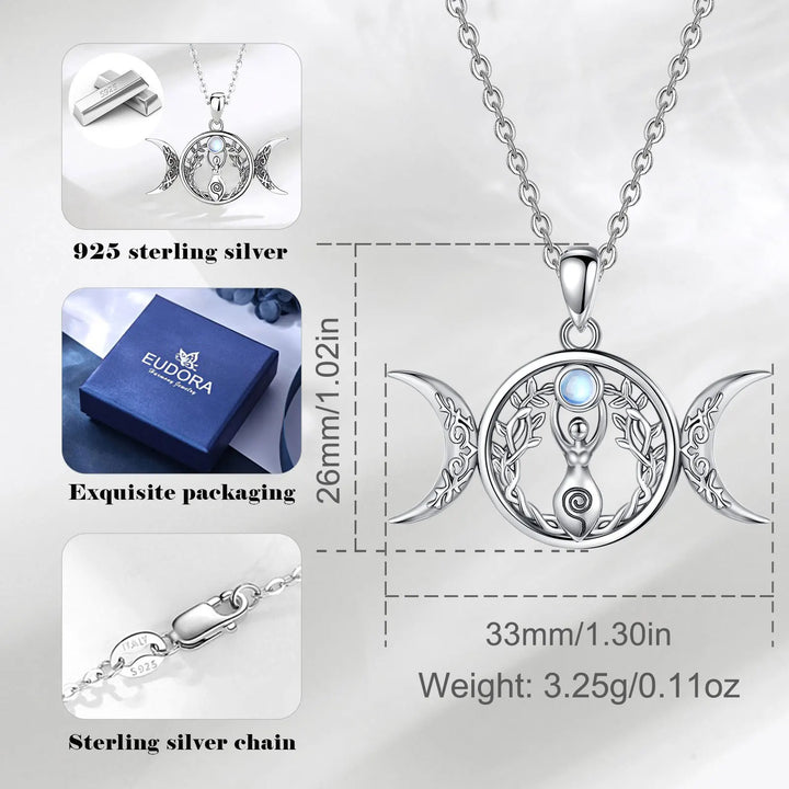 Moonstone 925 Sterling Silver Necklace