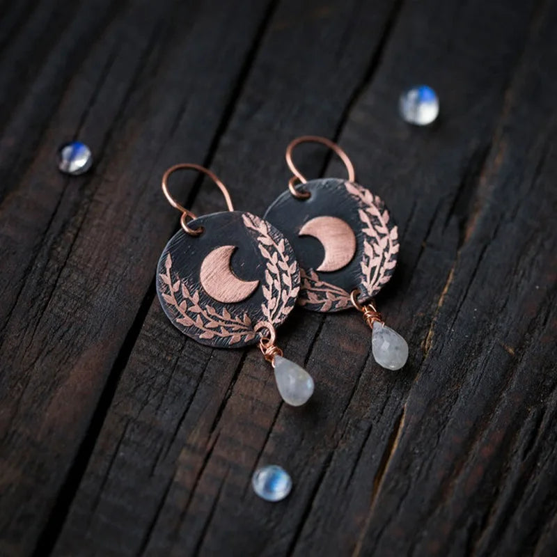 Moonstone Boho Earrings