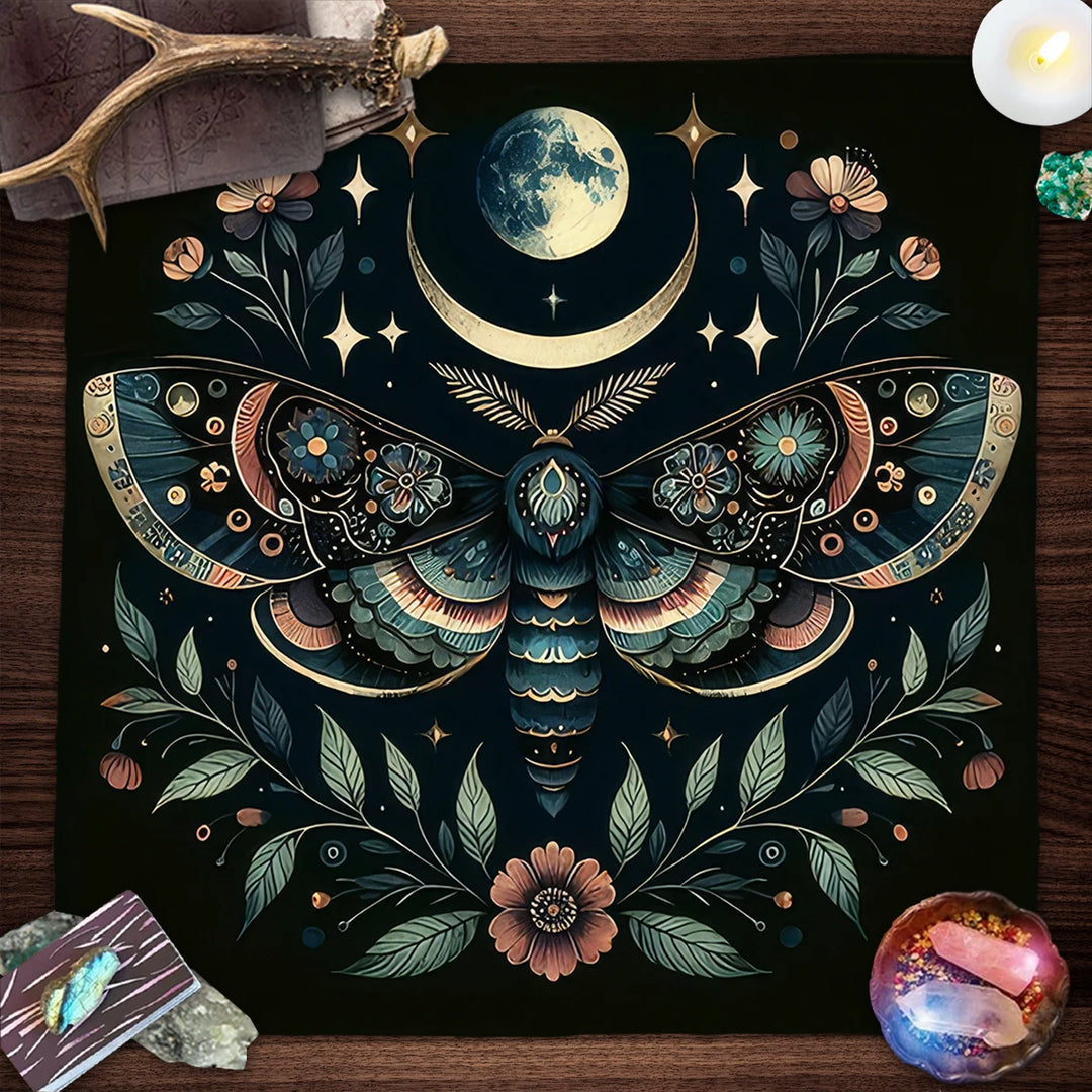 Moth Moon Altar Cloth